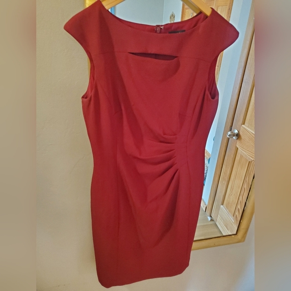 Tahari Wine Red Dress - Picture 5 of 11